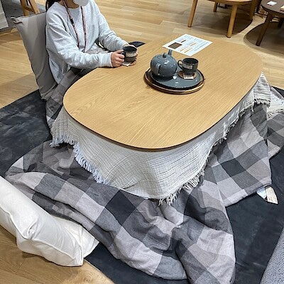 【イオンモール高崎】こたつにもなるローテーブル