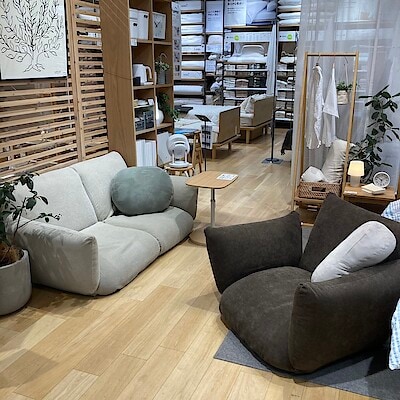 リクライニング フロアソファ 2シーター ベージュ | 無印良品