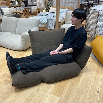 リクライニング フロアソファ 1シーター ブラウン | 無印良品