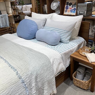 【イオンモール高崎】綿サッカー織 寝具 