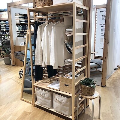 パイン材ユニットシェルフ・ワードローブ | 無印良品