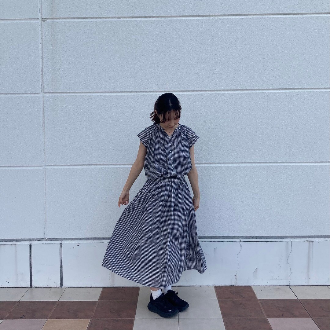 強撚ボイル　スカート