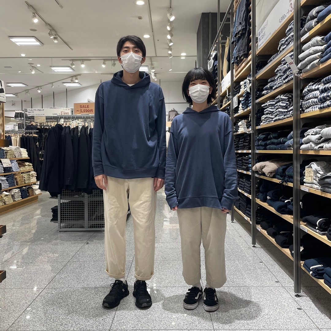 MUJI Labo  プルオーバーパーカー　スモーキーブルー　男女兼　 L〜XL