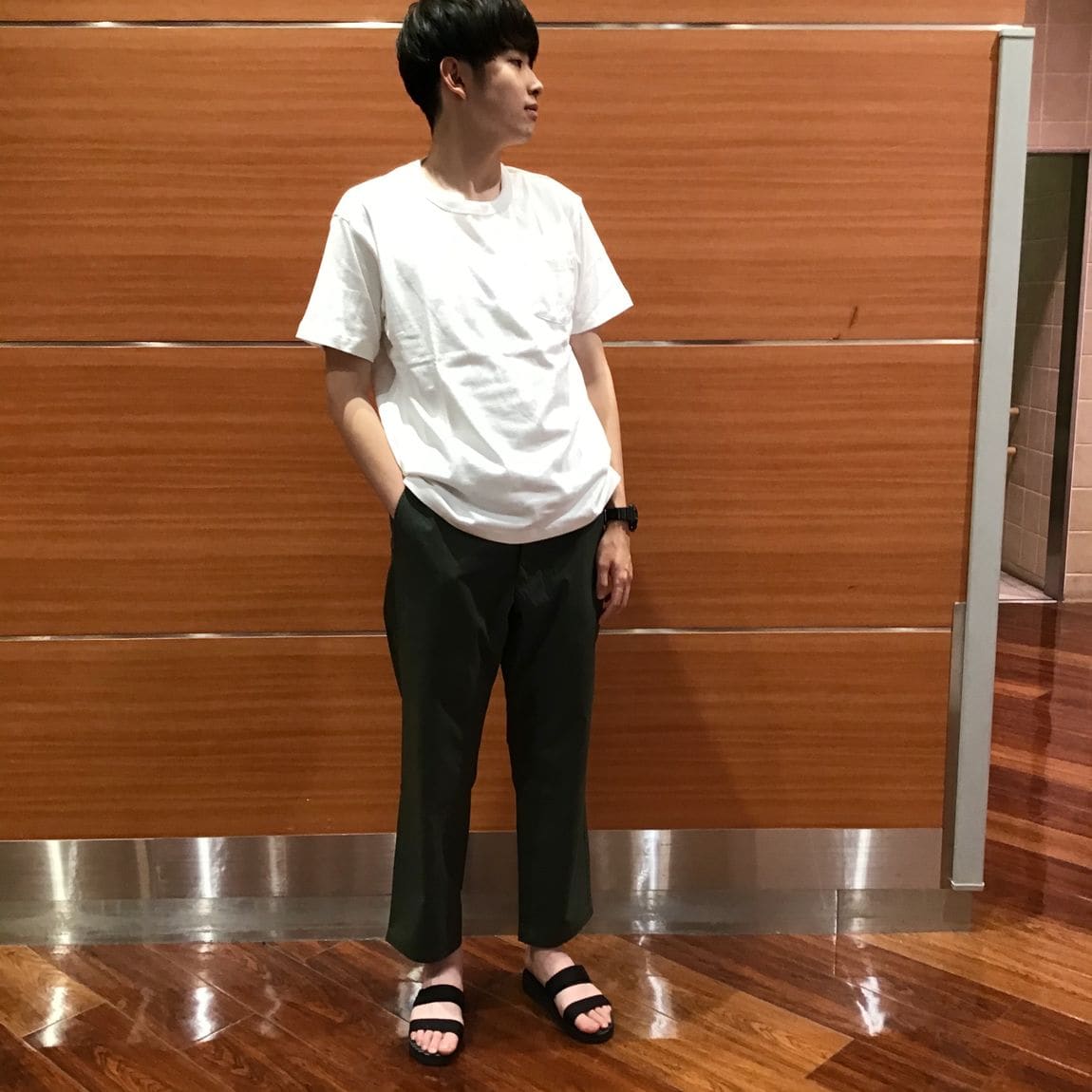 【さんすて岡山】定番中の、定番｜太番手天竺編みポケット付き半袖Tシャツ