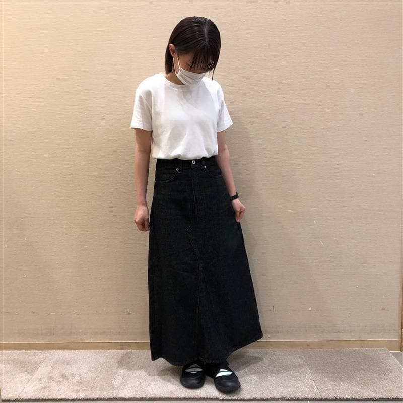 【イオンモール鹿児島】新商品の、お知らせ。｜木の実から作ったカポック混デニムＡラインスカート
