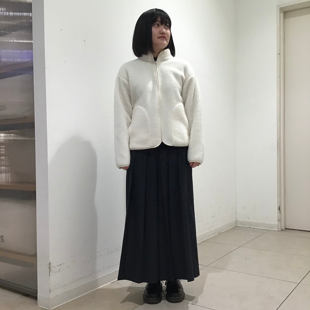 【アキバ・トリム】　ストレッチボアフリースジャケット
