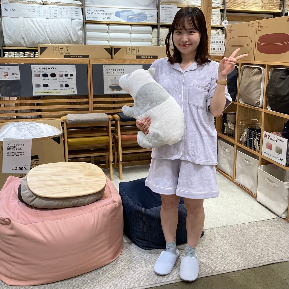 着るタオルパジャマ着用画像