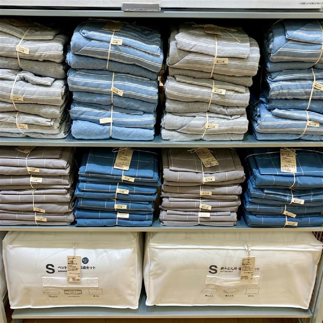 新生活の寝具の売場
