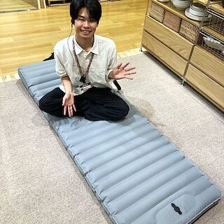 【イオンモールKYOTO】もしもの時に役立つ、『空気でできたマットレス』のご紹介