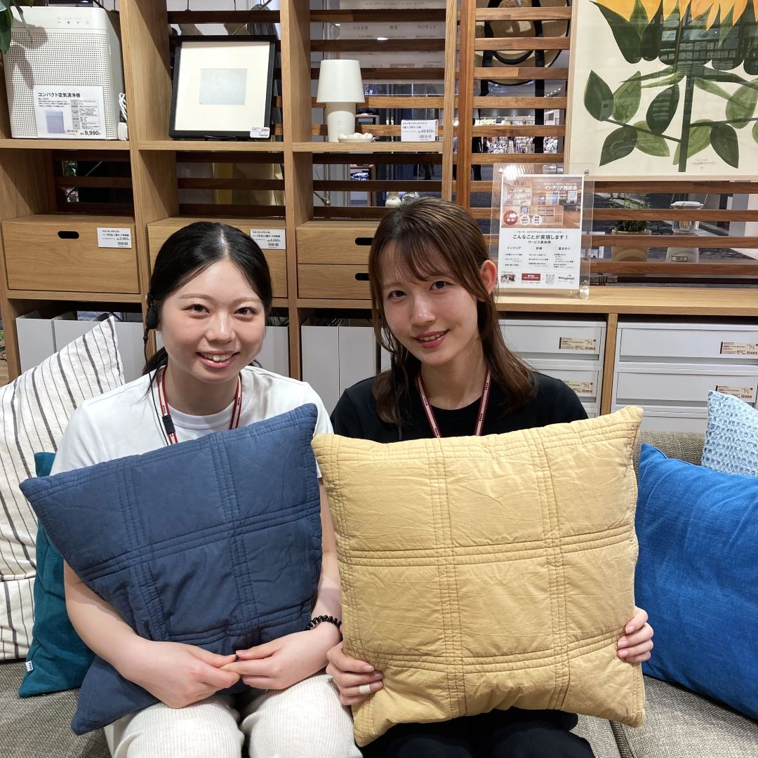 新商品！『綿ラインキルトクッションカバー』のご紹介