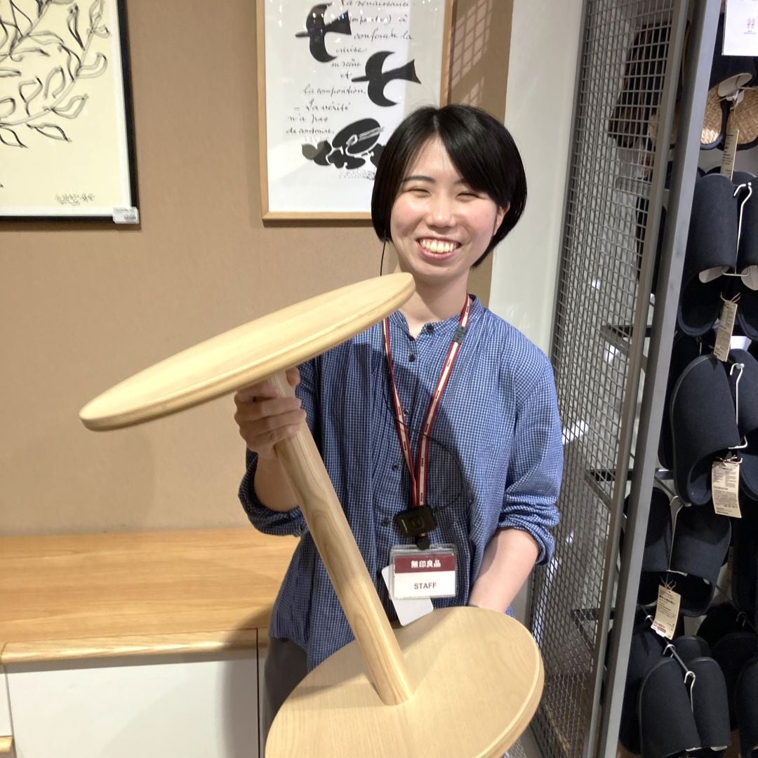 【イオンモールKYOTO】工具不要!『手軽に組み立てられる木製サイドテーブル　アッシュ材突板』のご紹介 