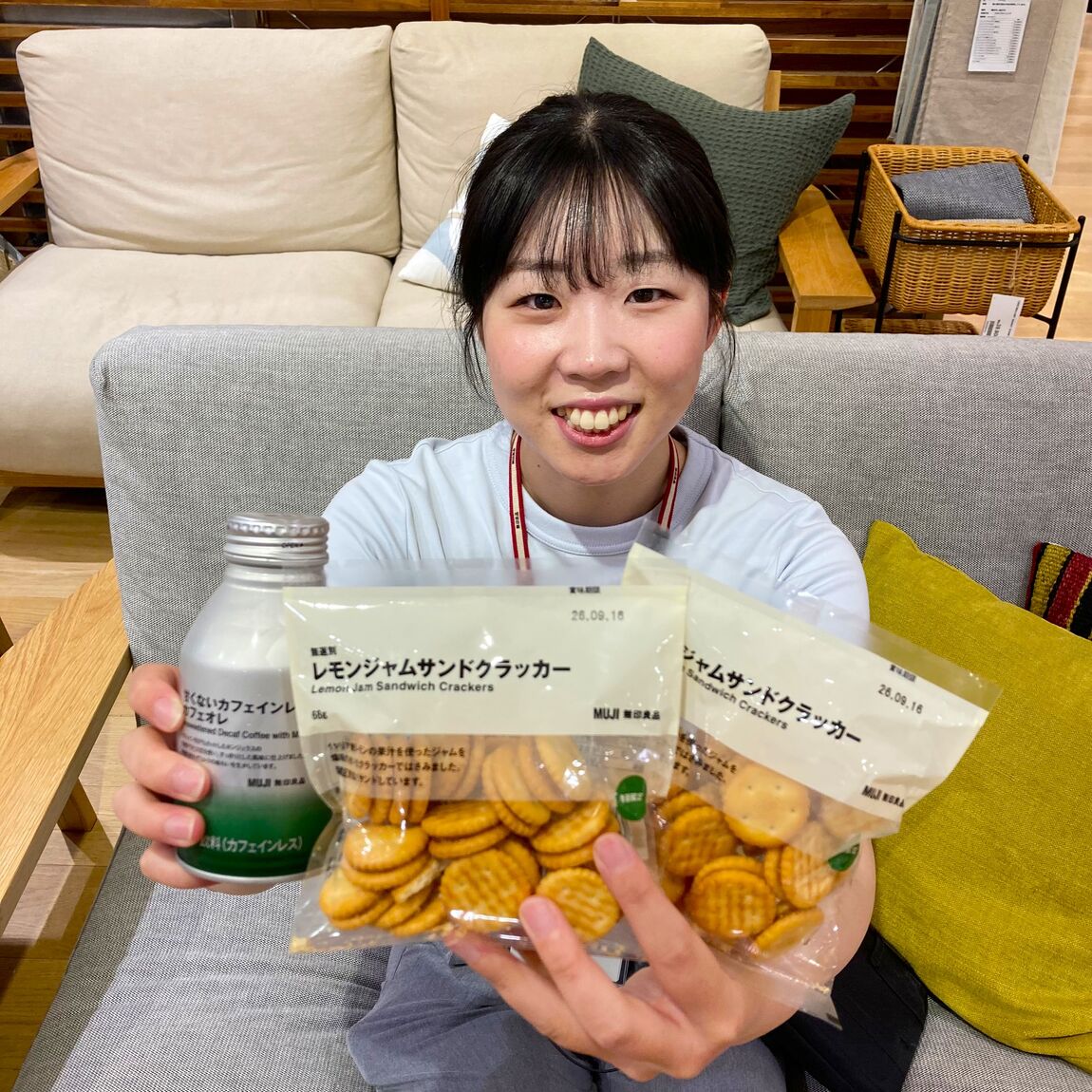 【イオンモールKYOTO】今週末の試食｜無選別レモンジャムサンドクラッカー＆甘くないカフェインレスカフェオレ