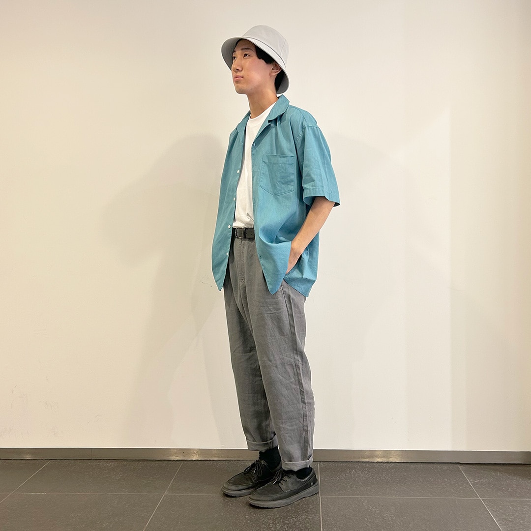 ヘンプ・リネンのコーデ　男性