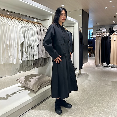 MUJI Labo 婦人　ユニフォーム素材で作ったショートブルゾン　M ブラック 婦人 ユニフォーム素材で作ったショートブルゾン | 無印良品