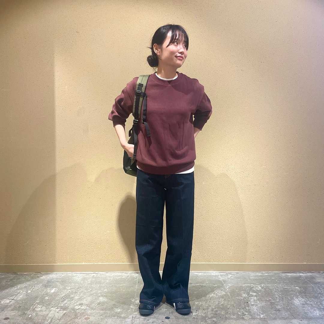 二重編みクルーネック
