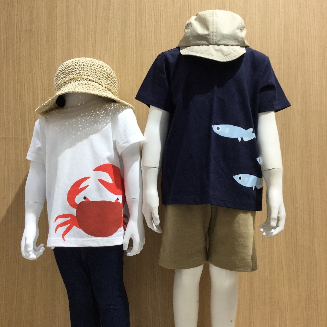 【エアポートウォーク名古屋】インド綿天竺編み プリントＴシャツ