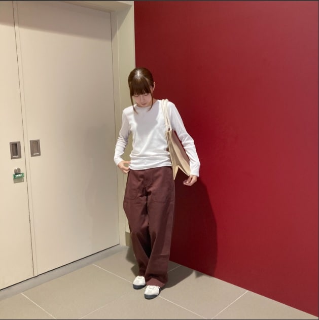 無印良品の服を着ているスタッフ