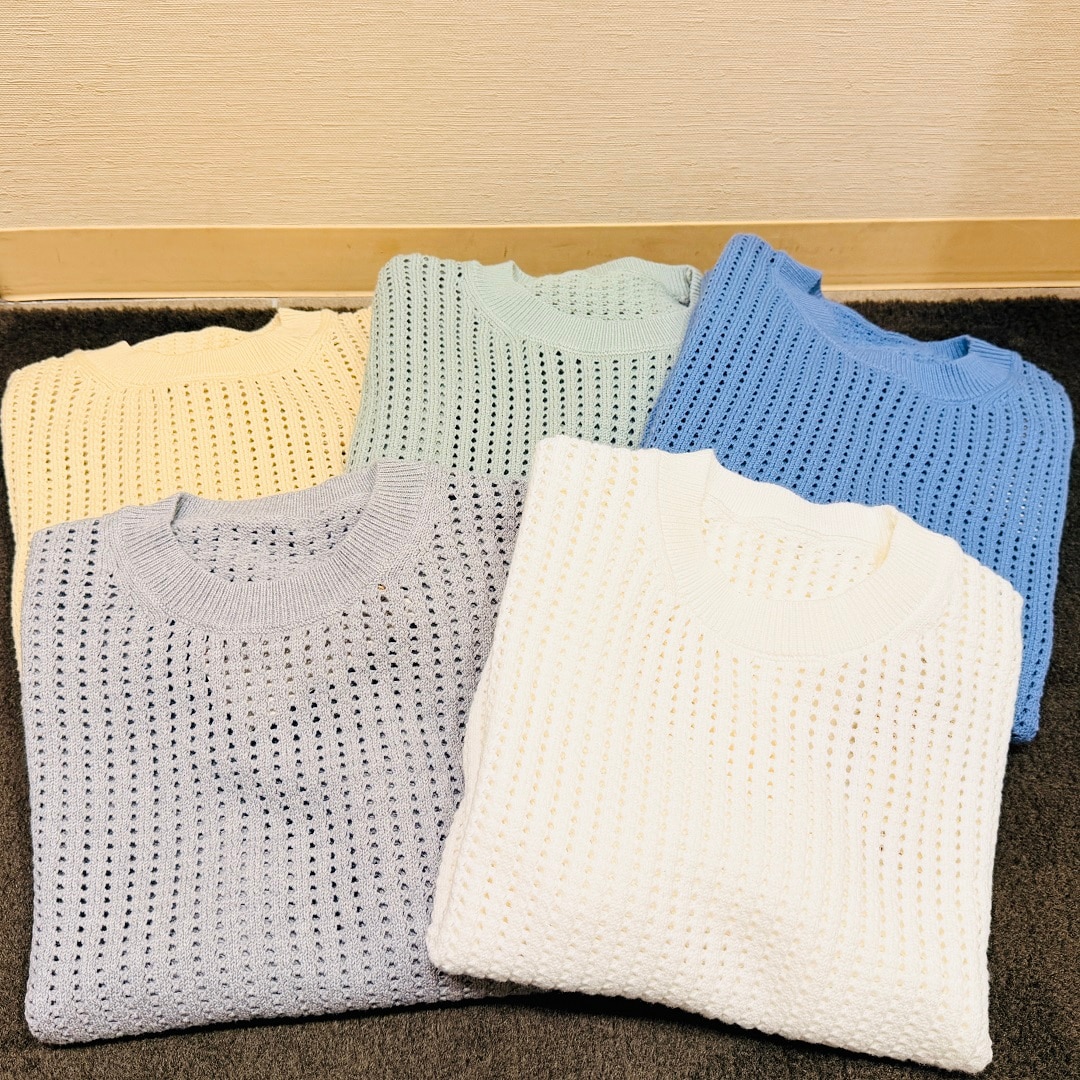 【セレオ国分寺】春のニット　メッシュセーター入荷しました。