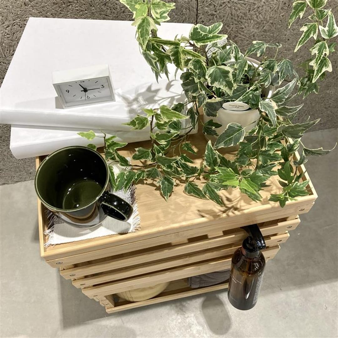 【ゆめタウン姫路】新商品　重ねて使える竹材すのこボックス