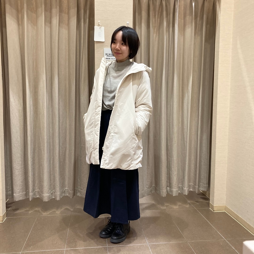 ダウンの着用写真