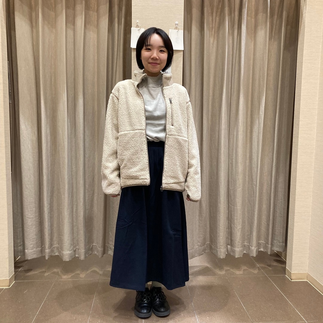 ボアフリースの着用画像