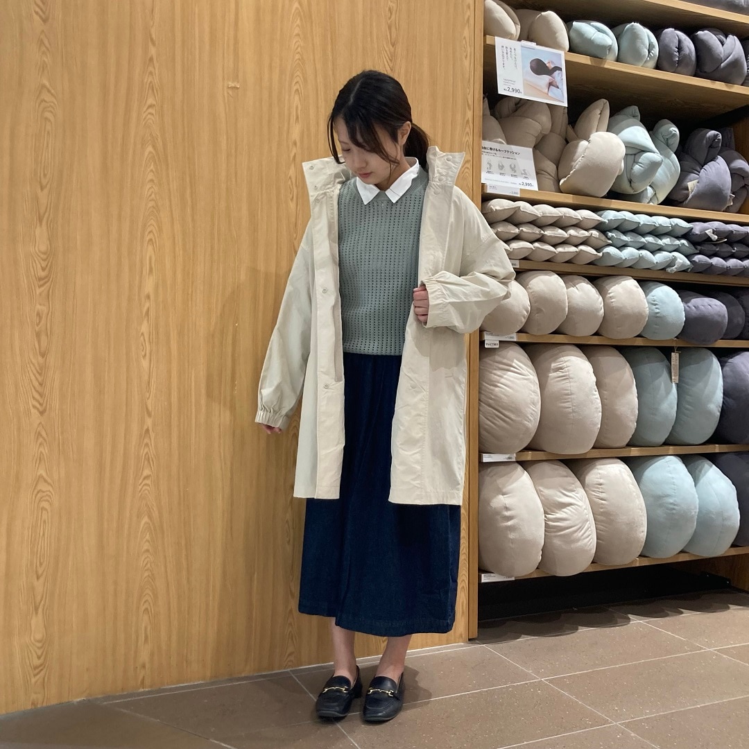 ロングコートの着用画像