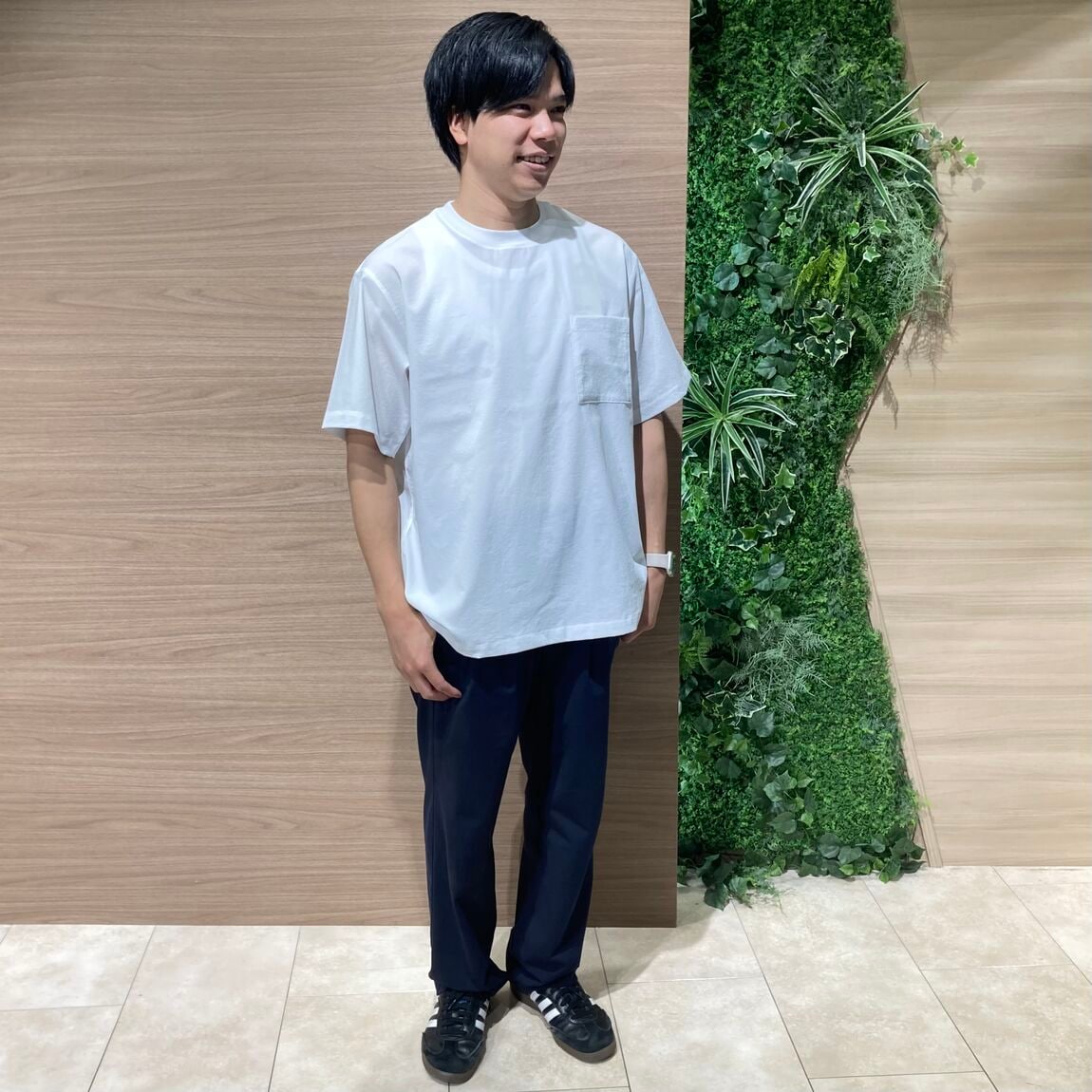 半袖布帛Tシャツ