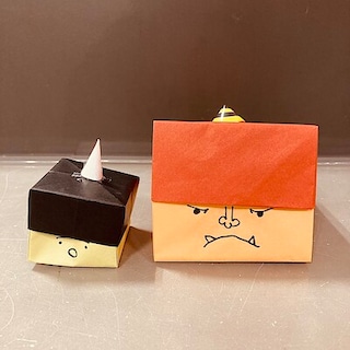 【イオン秦野】節分の「オニの升」を作りました