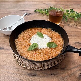 【イオンモール成田】食べるスープ"5種野菜のミネストローネ"を使ったお手軽リゾットのご紹介