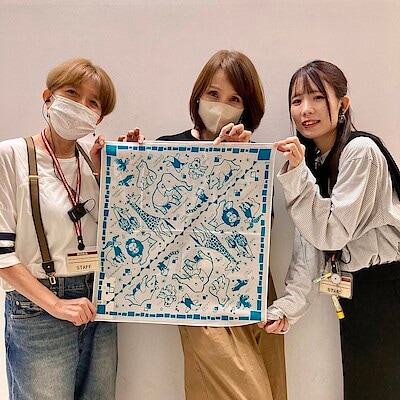 【青葉台東急スクエア】地域限定商品「よこはまの動物園大判ハンカチ」