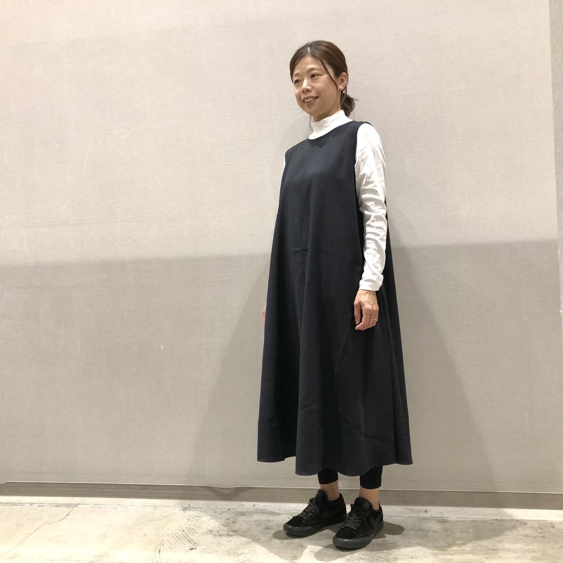 起毛ジャンパースカート
