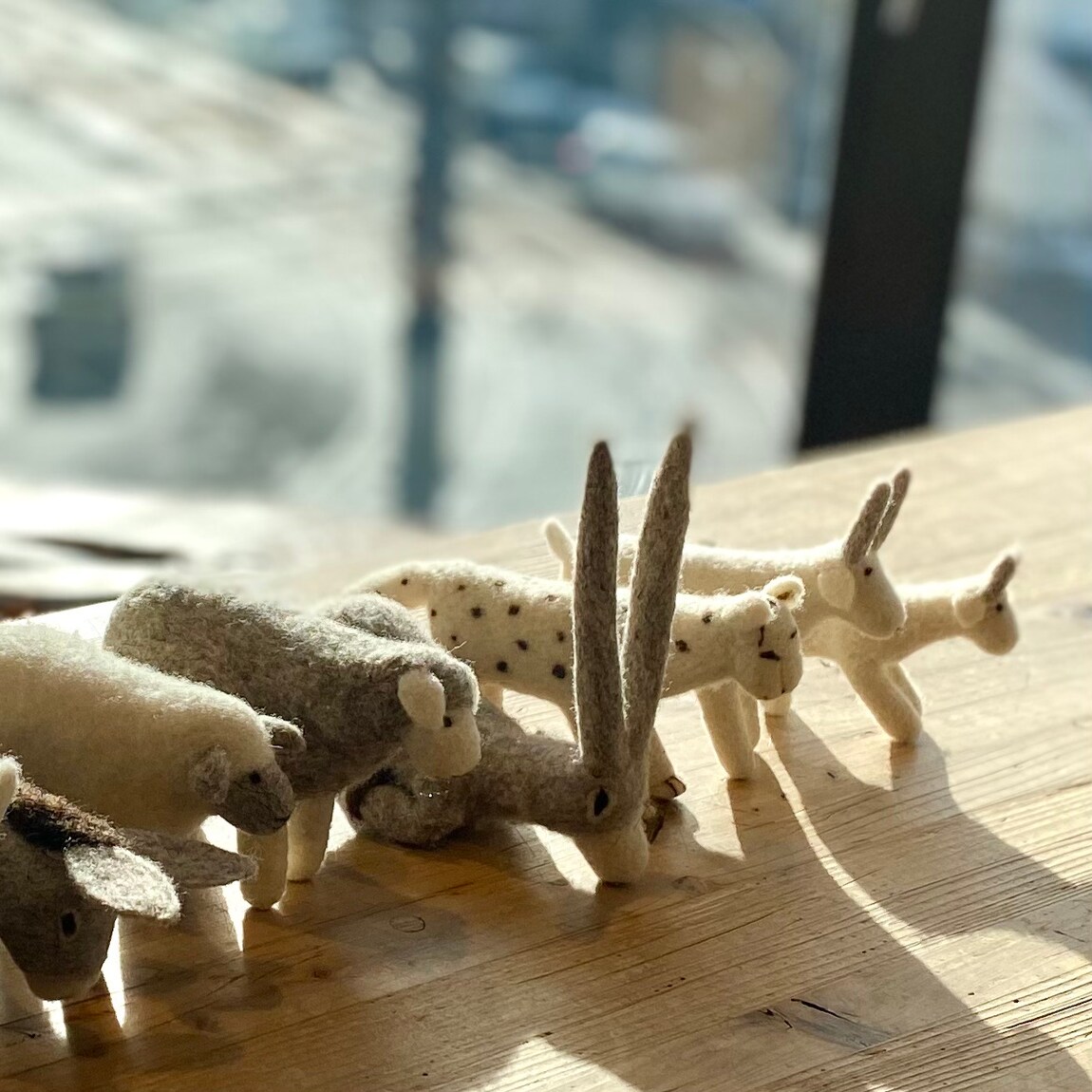 【シエスタハコダテ】Found MUJI ウールフェルトの動物たち