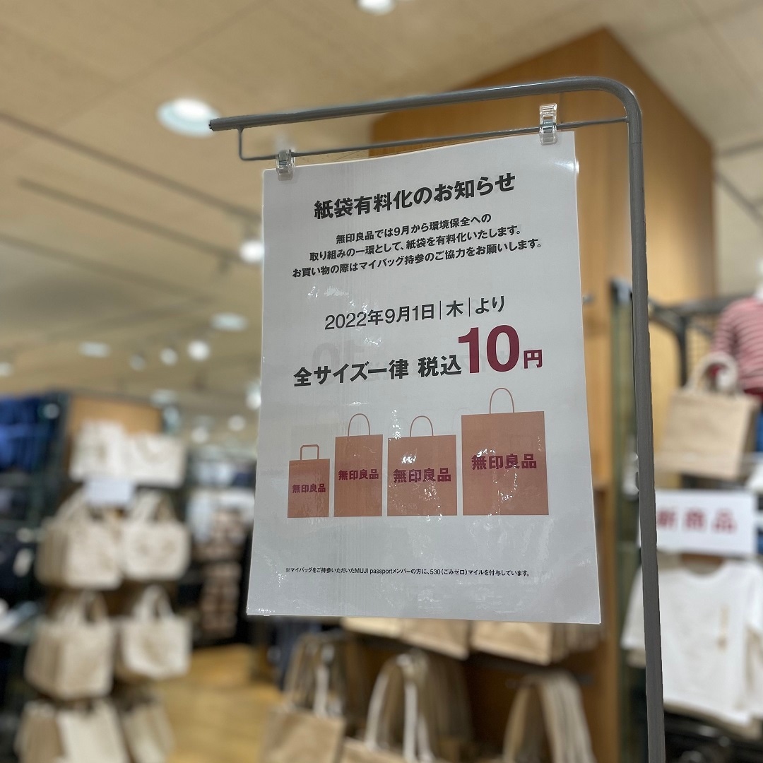 【アピタ阿久比】紙袋有料化