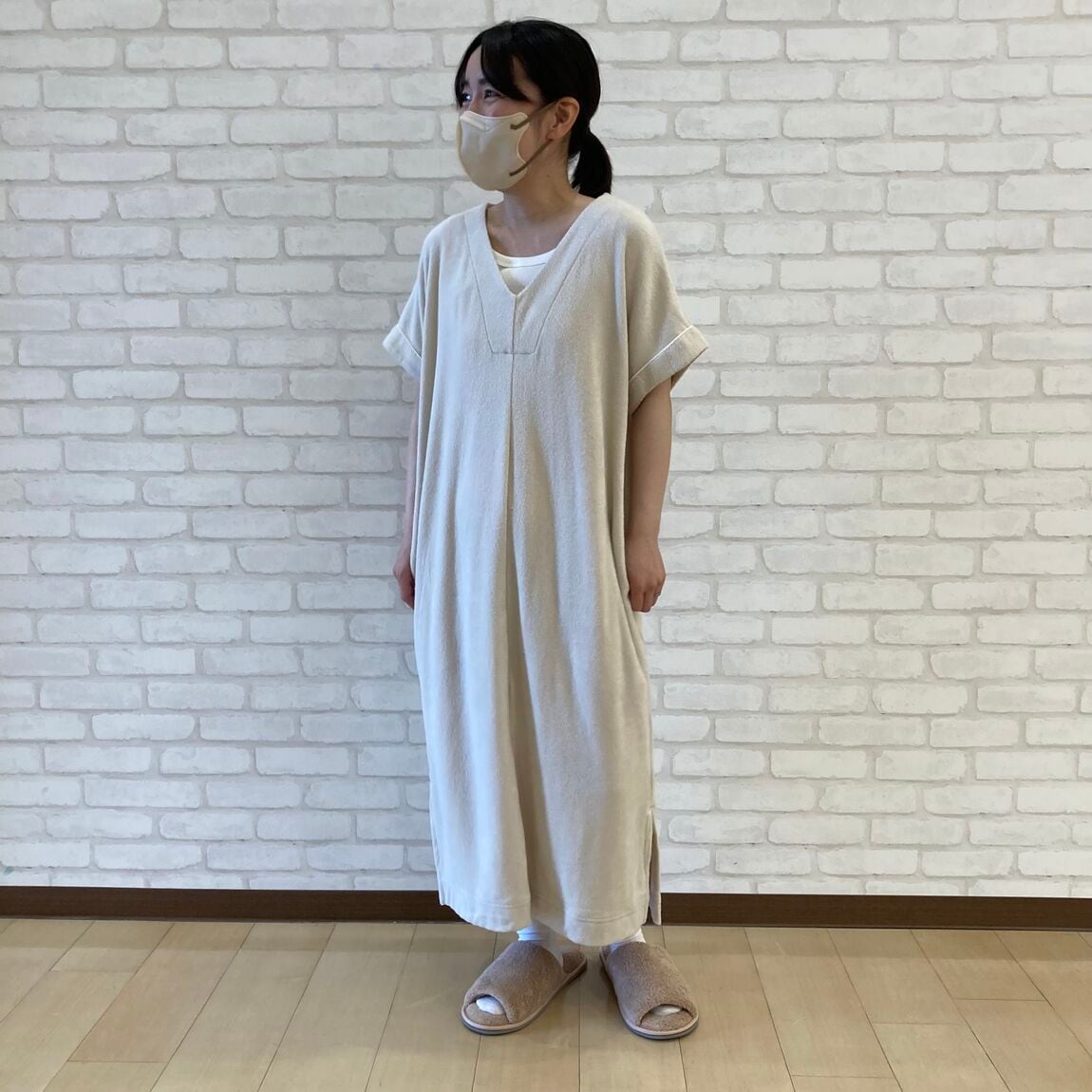 【泉中央セルバ】着るタオル両面パイル半袖パジャマ