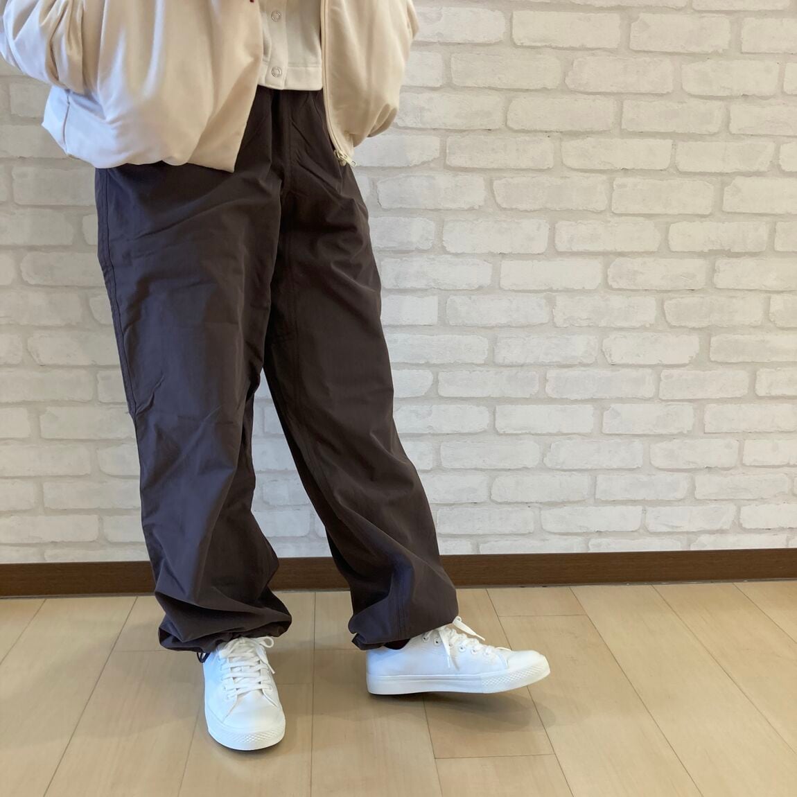 婦人　防風裏起毛イージーパンツ