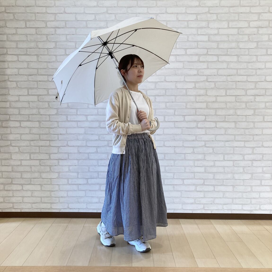 【泉中央セルバ】婦人　強撚ギャザースカート