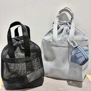 【ルミネ北千住】立体メッシュ持ち手付き巾着