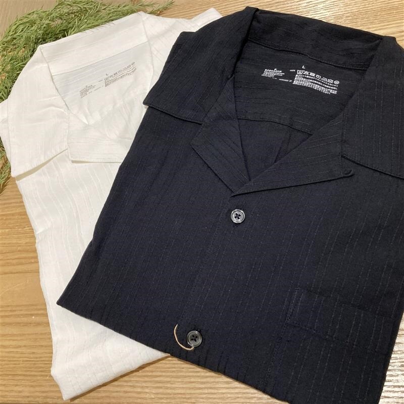 西友荻窪】 ドビー織オープンカラー半袖シャツのご紹介｜ 無印良品