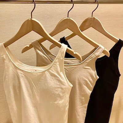 【西友荻窪】新商品胸のボリュームをおさえるブラタンクトップのご紹介