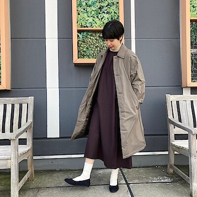 紳士 洗える中わた ステンカラーコート | 無印良品