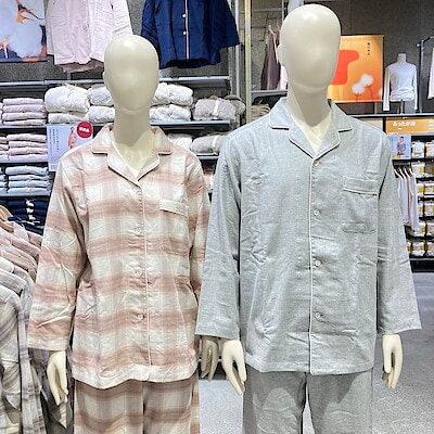 【イオンモール松本】フランネル長袖パジャマ