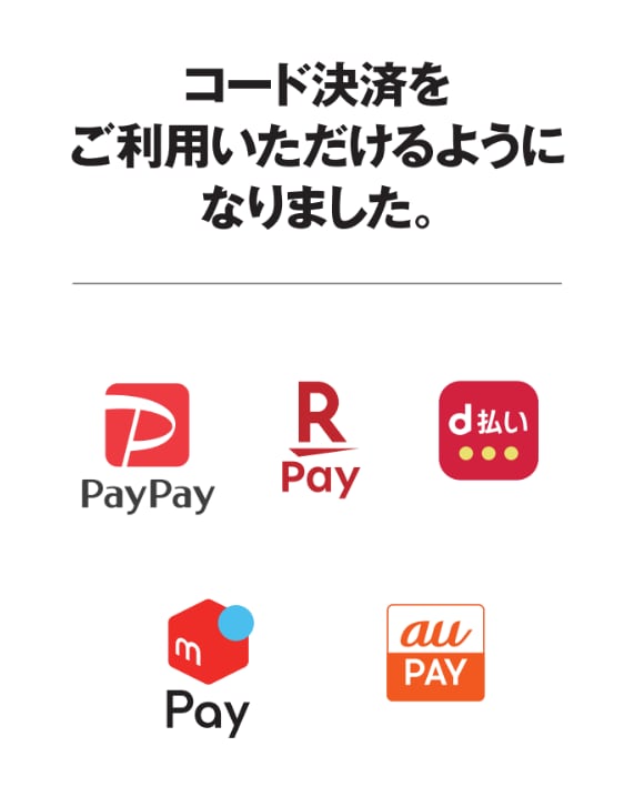 コード決済5種類