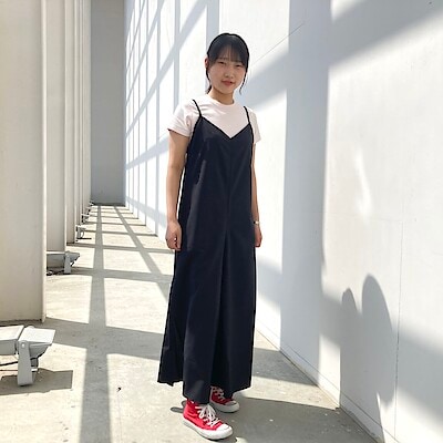 婦人 風を通す ストレッチサッカー サロペット | 無印良品
