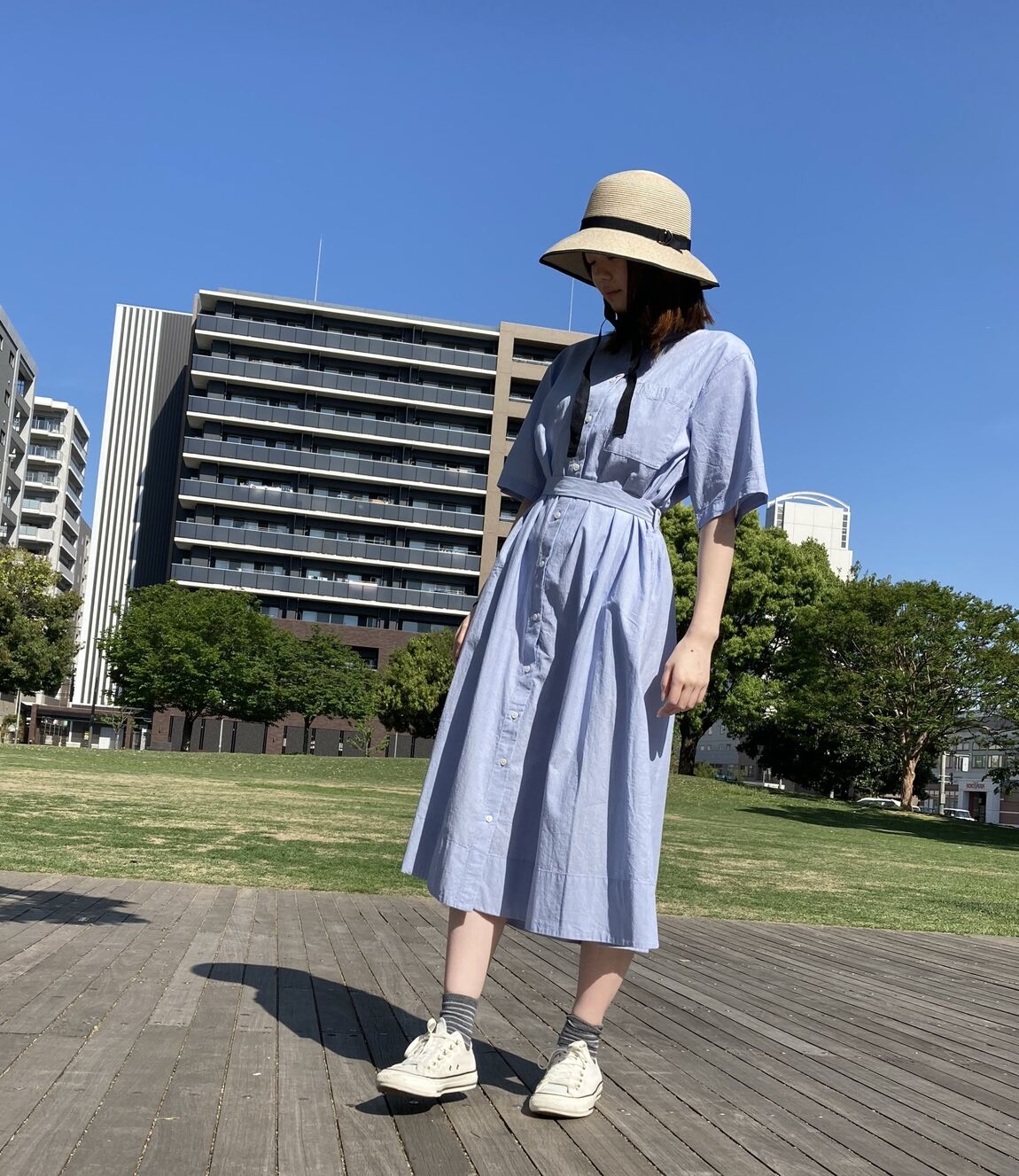 半袖ワンピース