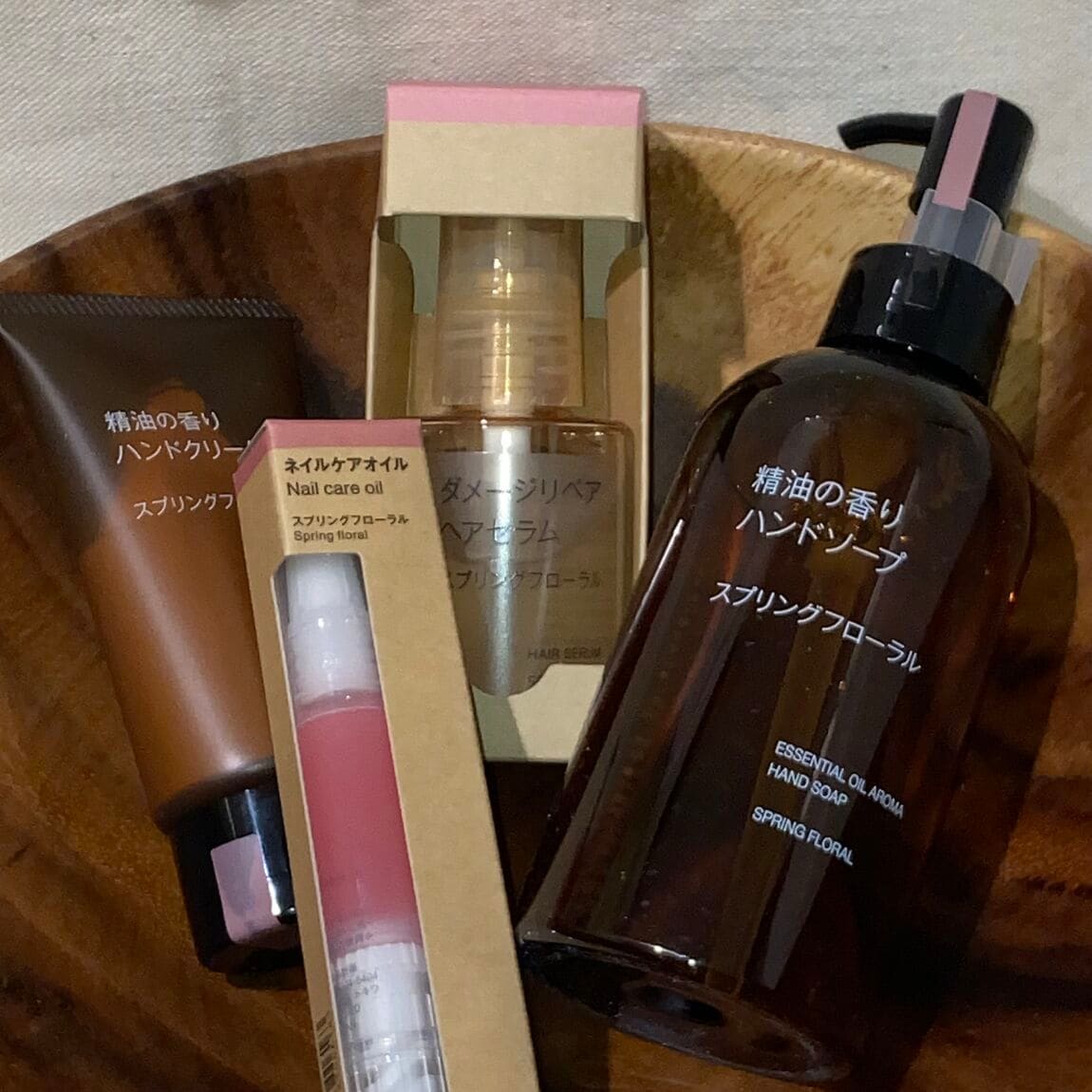 春の香りケア用品