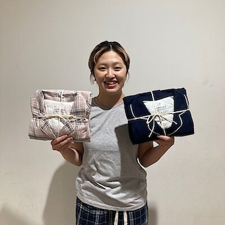 【ルミネ池袋】婦人　脇に縫い目のない　フランネル長袖パジャマのご紹介