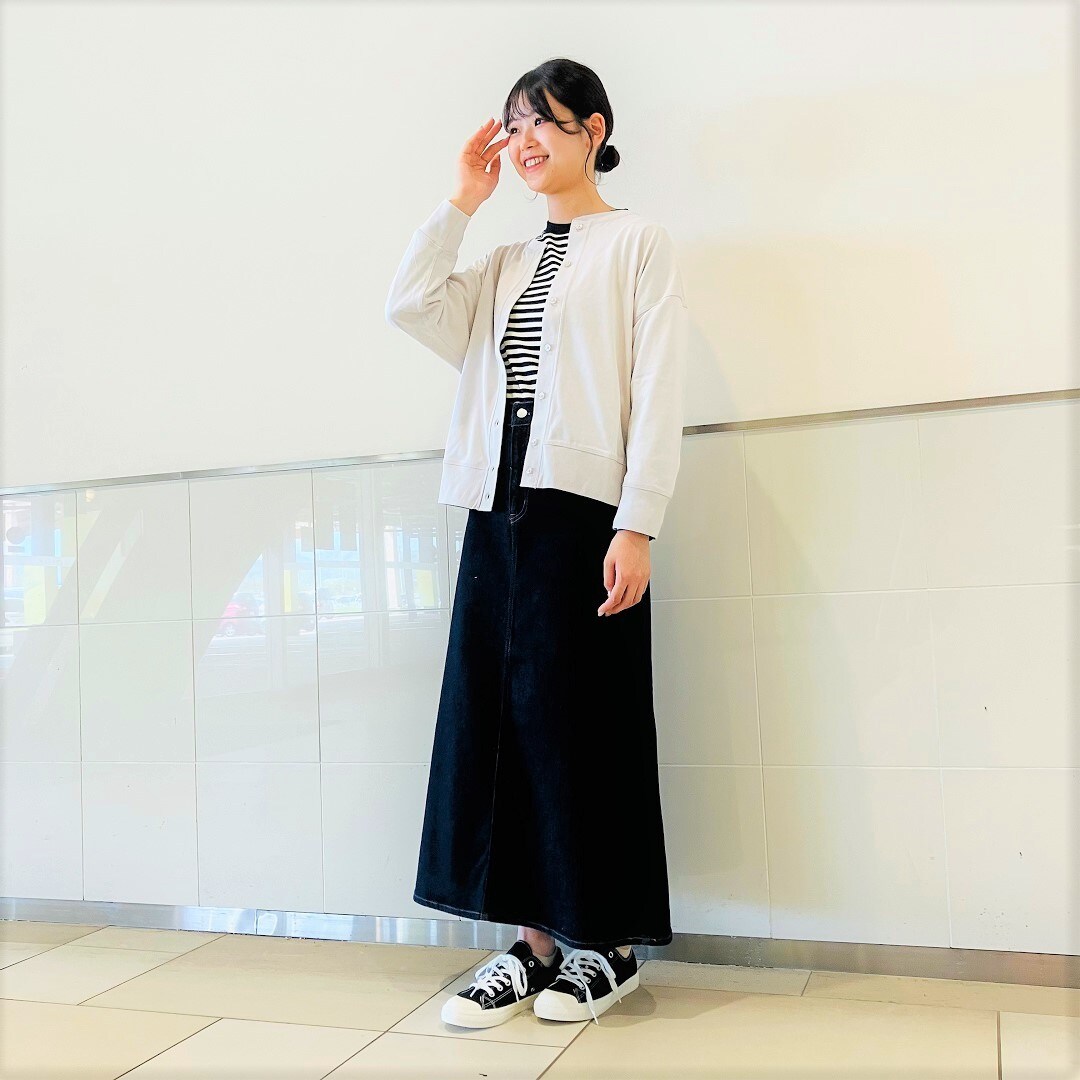 【モレラ岐阜】今週のコーデ　UVカット天竺編みカーディガン