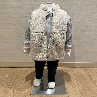 【セレオ八王子】子ども服ベビーボアフリースベストがお買い求めやすくなりました。