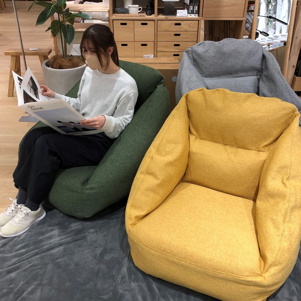 ゆめタウン福山】空気でできたソファ｜ 無印良品