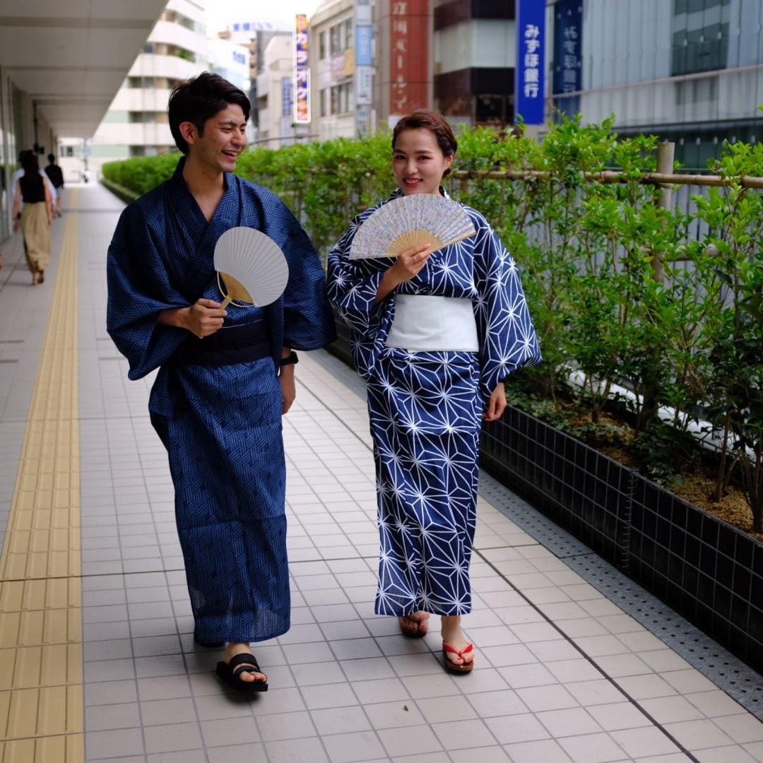 キービジュアル画像：手軽に着れる『麻の葉柄・浴衣』｜スタッフのおすすめ